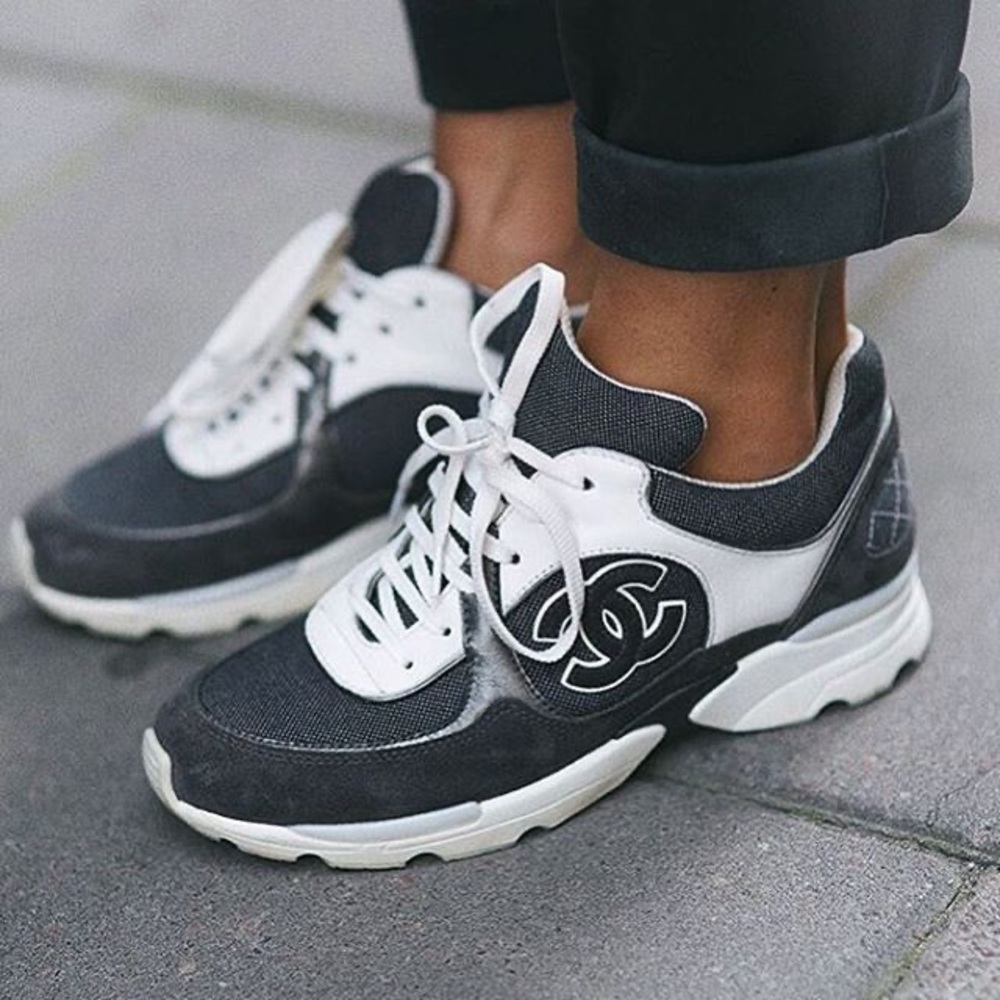 ❌SOLD❌ Chanel denim / blue / white sneakers
